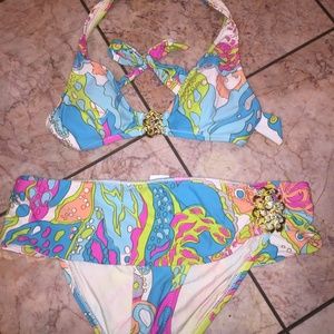 Trina Turk Bikini with fold over bottom